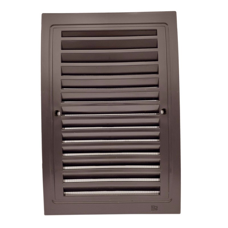 Grille intérieur extérieur plastique avec moustiquaire 140x210mm