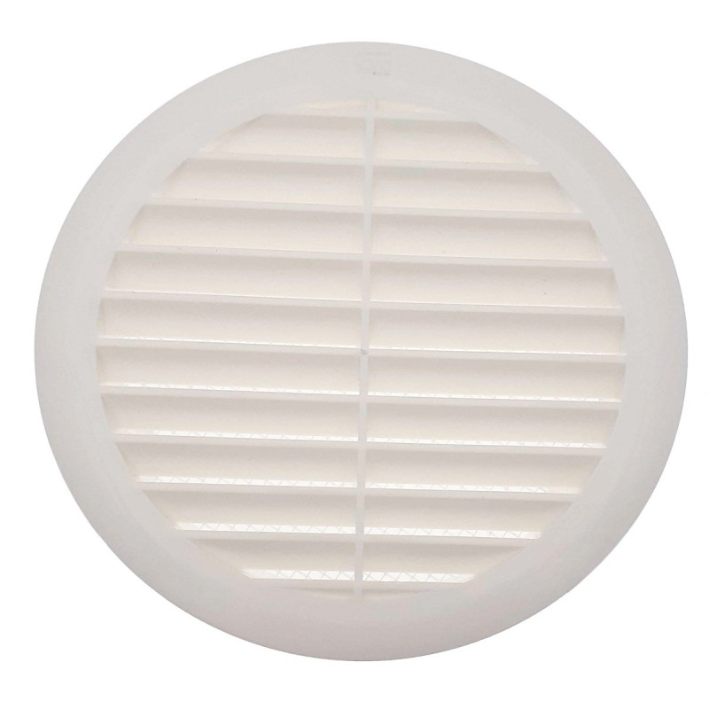 Grille ronde pour pvc et gaine avec moustiquaire Ø125