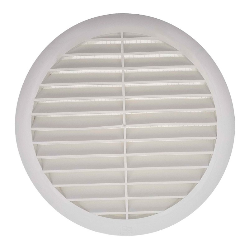 Grille ronde pour pvc et gaine avec moustiquaire Ø150